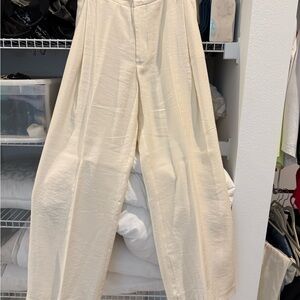Zara cream trousers.